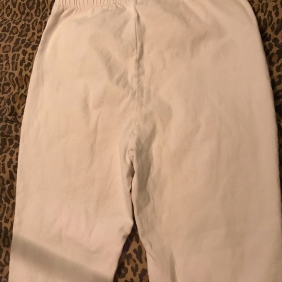 Route 66 size large white cropped stretch flat front elastic waist denim legging - Picture 7 of 12